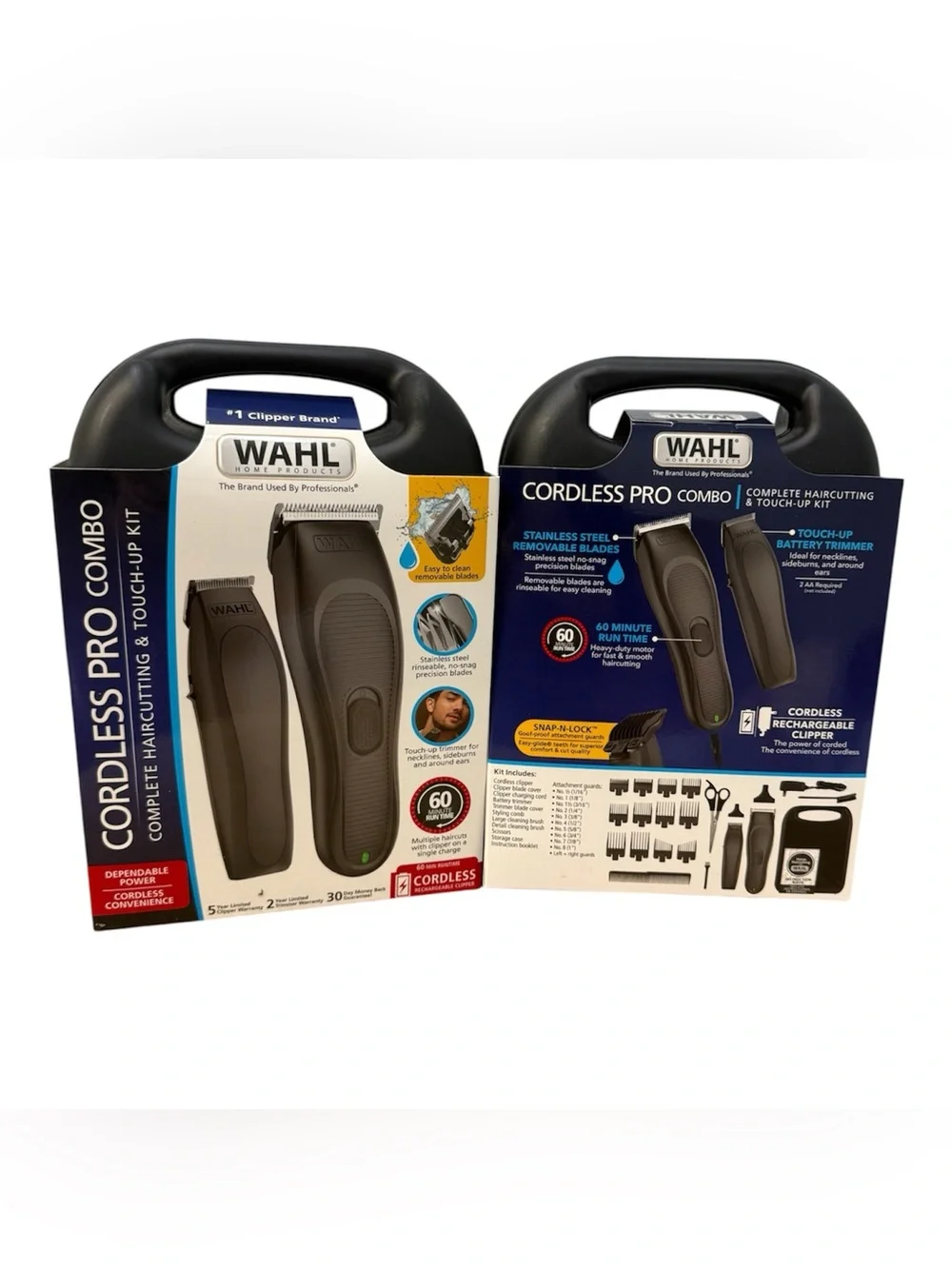Wahl Cordless Pro Combo Hair Clipper & Trimmer Set - Black